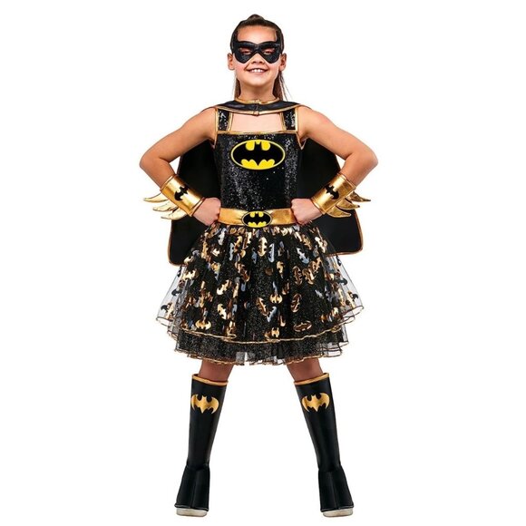Rubies Batgirl Halloween Costume Set Girl Size Large - Picture 1 of 8
